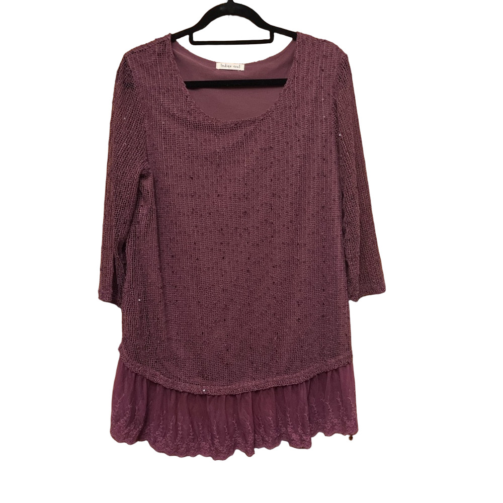 Indigo Soul purple women’s top.        B9
